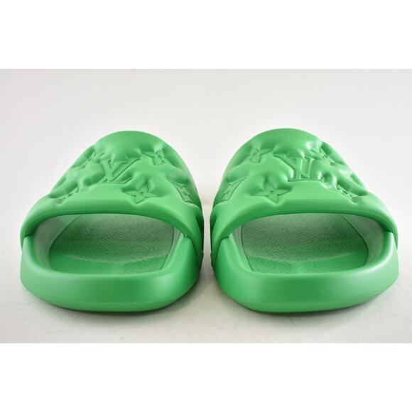 Louis Vuitton Waterfront Mule Bubble Monogram Green Slide Sandal UK 9 US 10 11 - Picture 8 of 14